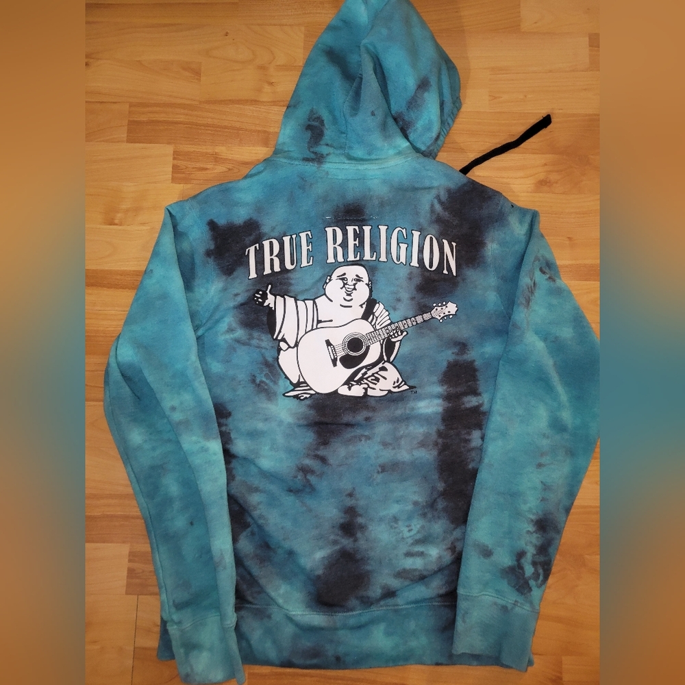True Religion Tie-Dye Hoodie, Large